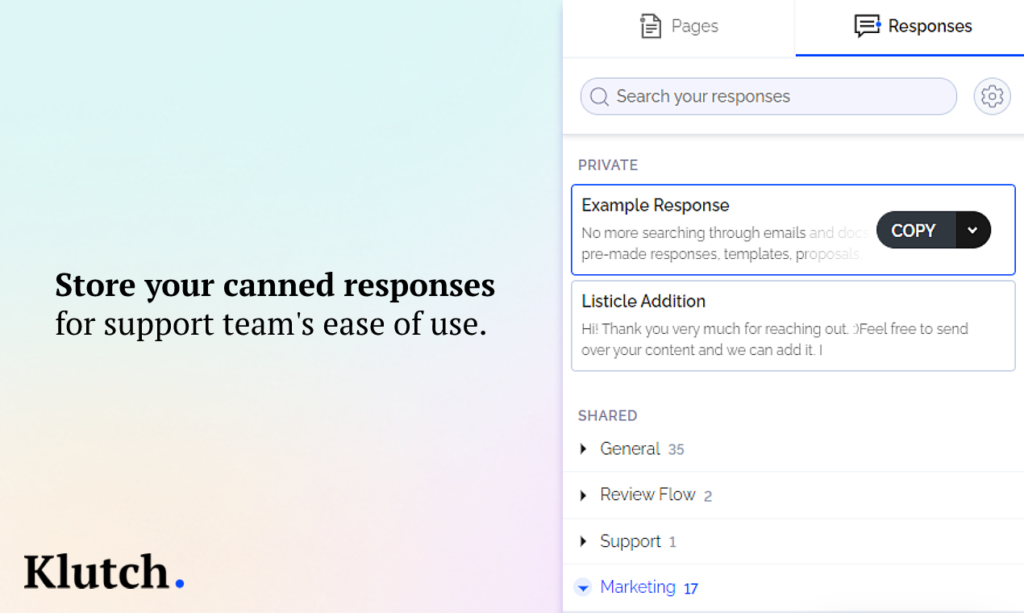 Canned Response Examples For Chat Support