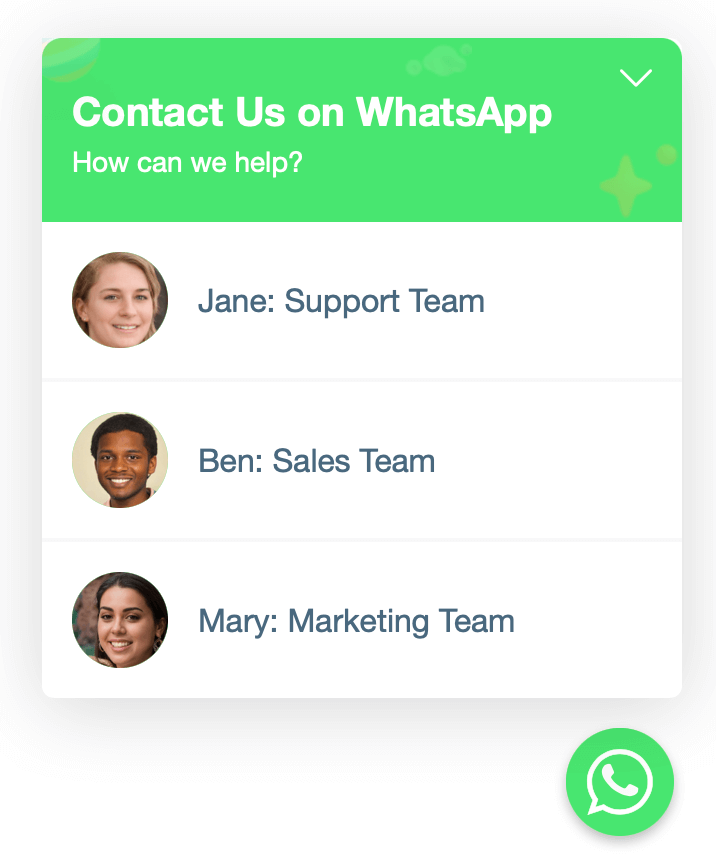 Chaty pro agents feature showing the different agents available for support