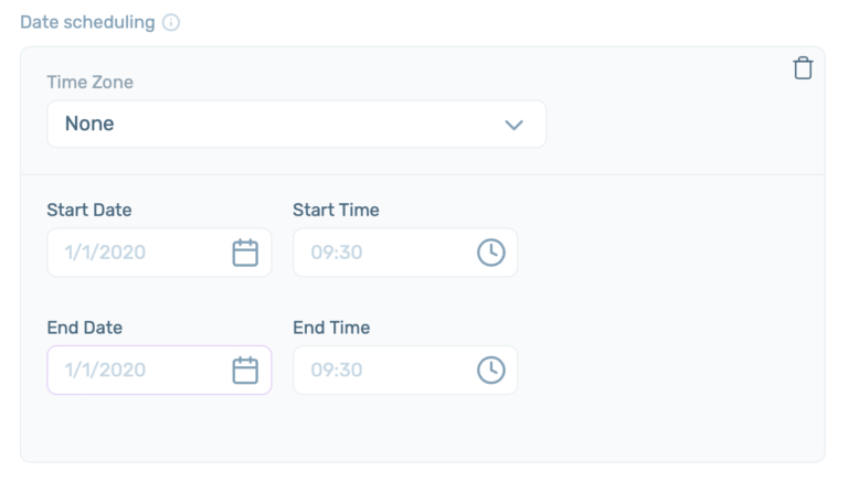Chaty Pro feature - date scheduling for widget