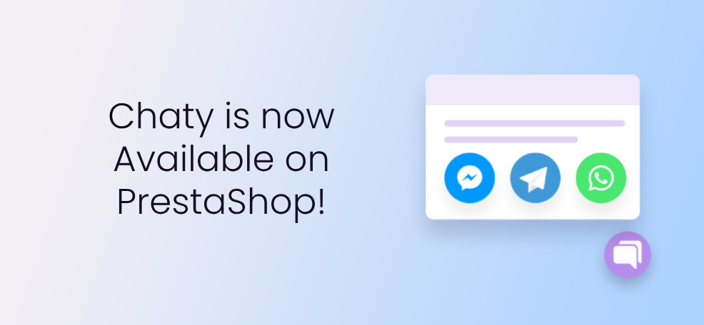Chaty is now available for PrestaShop!