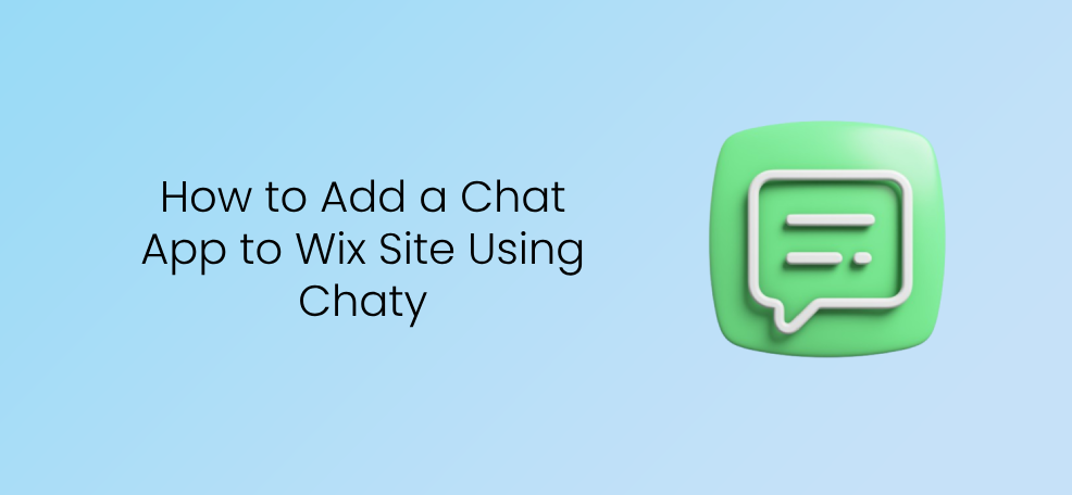 Chaty を使用してチャットアプリを Wix サイトに追加する方法