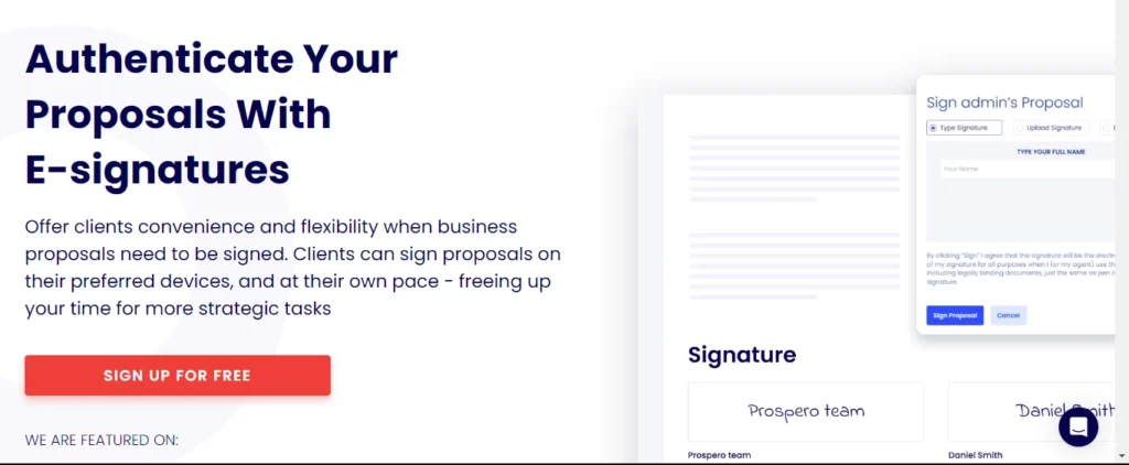 prospero business proposal tool for esignature prospero business proposal tool for esignature