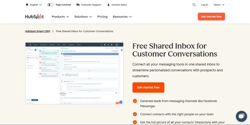 Hubspot conversations Hubspot conversations