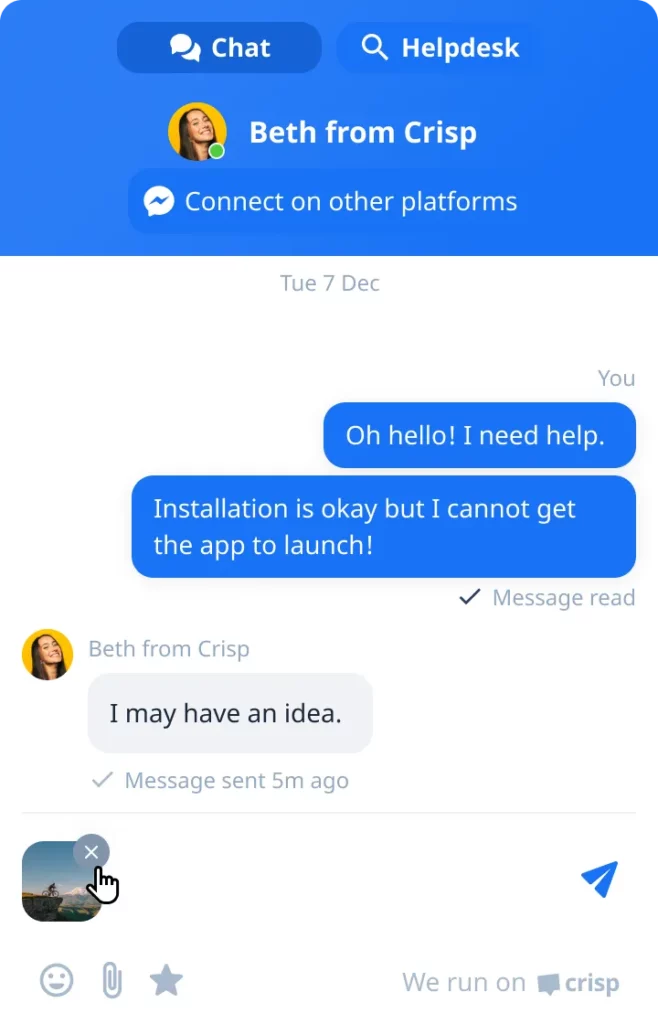 Alternativa k Chatra vs. Crisp Chat: Crisp chat